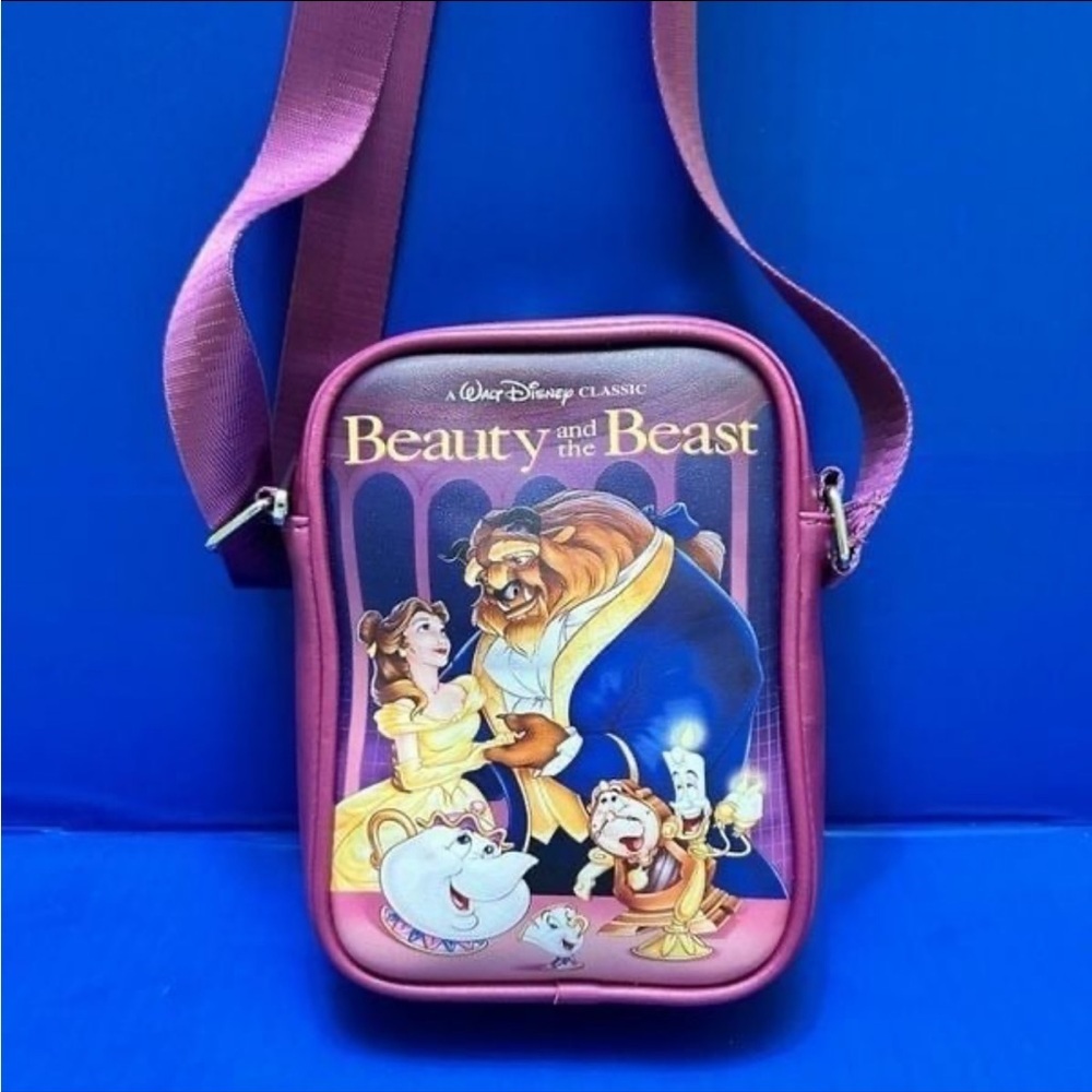Disney Beauty and the Beast Pink Crossbody Bag